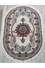 Иранский ковер Abrishim 36316 Крем овал